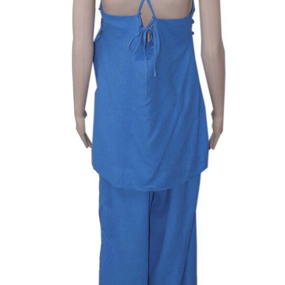 Free People Blue Straight Leg Jumpsuit - Picture 5 of 6